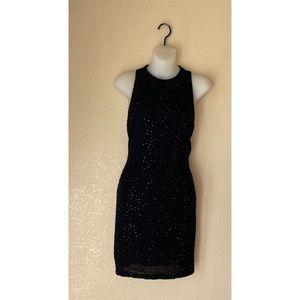 Pamela Dennis Black Sequin Dress